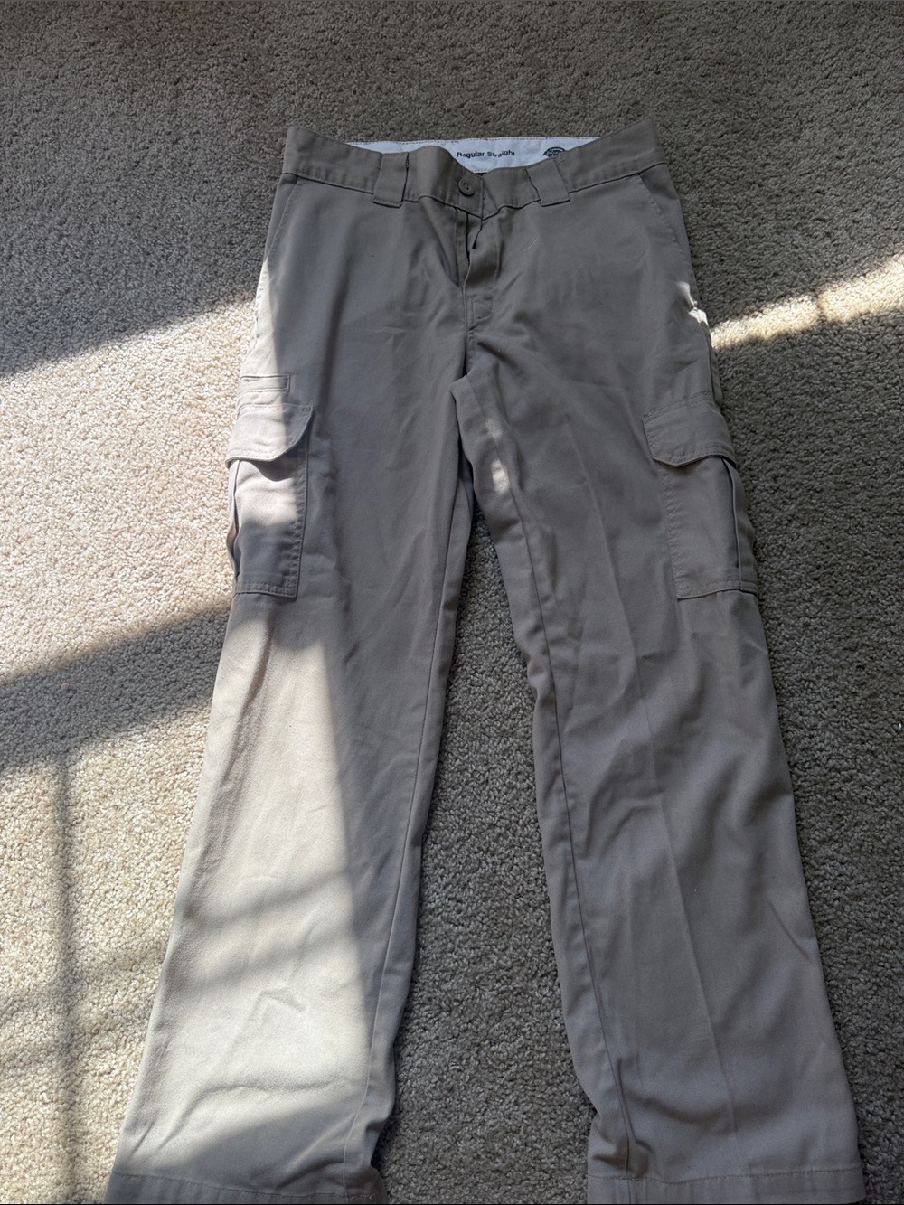 Dickies Men's Regular Straight Khaki Work Pants - Light Tan